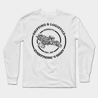 Serenity shipping and logistics (dark design) Long Sleeve T-Shirt